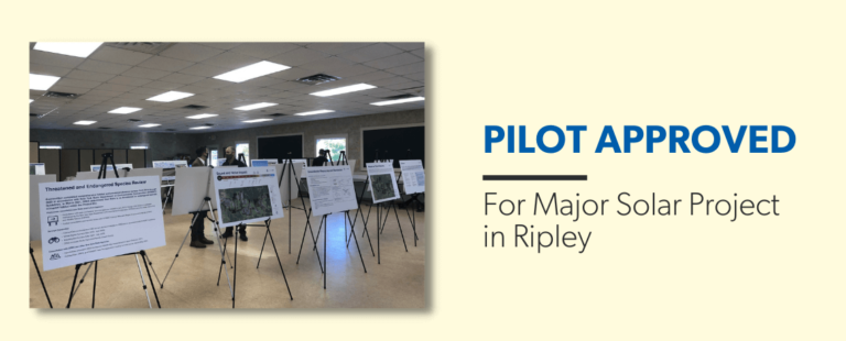 Solar Project in Ripley announcement.