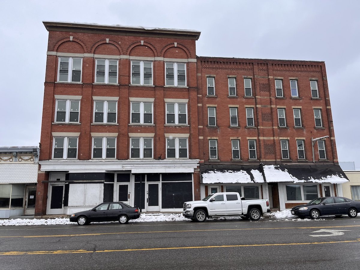 Building in downtown Dunkirk.