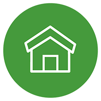 Housing development icon.